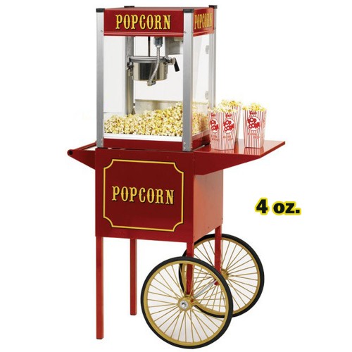 Popcorn Machine 4 oz. with Cart
