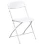 Folding Chair - White Resin