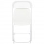 Folding Chair - White Resin