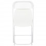 Folding Chair - White Resin