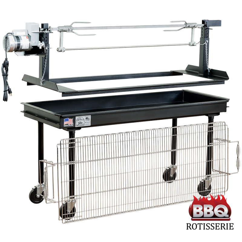 Barbecue Charcoal Grill & Rotisserie 5’