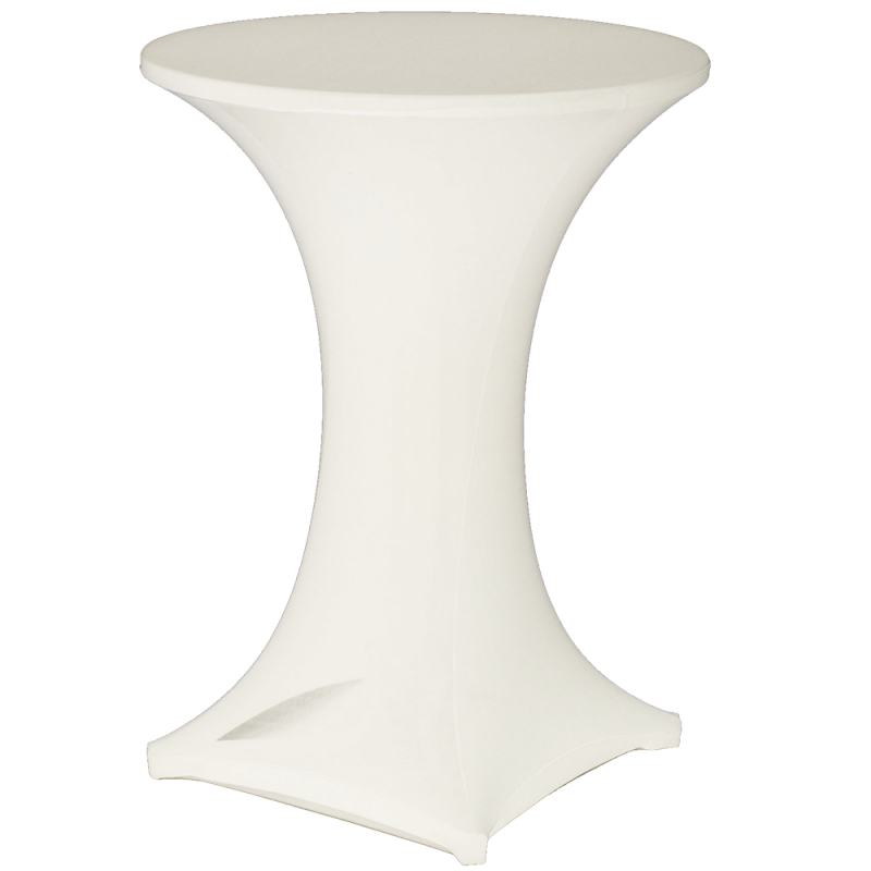 Cocktail Bistro Table - Lycra Cover White