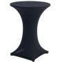 Cocktail Bistro Table - Lycra Cover Black