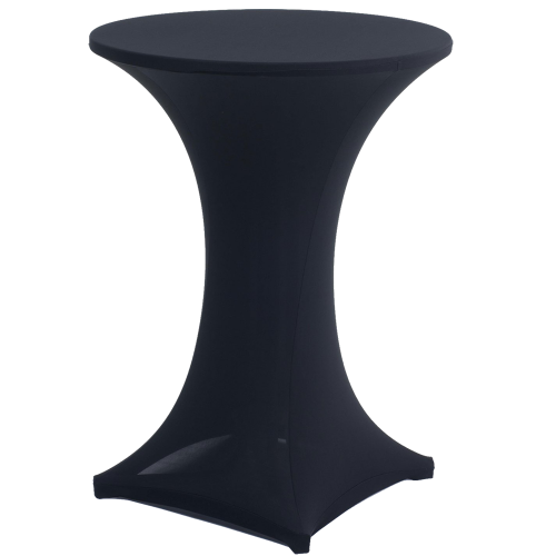 Cocktail Bistro Table - Lycra Cover Black