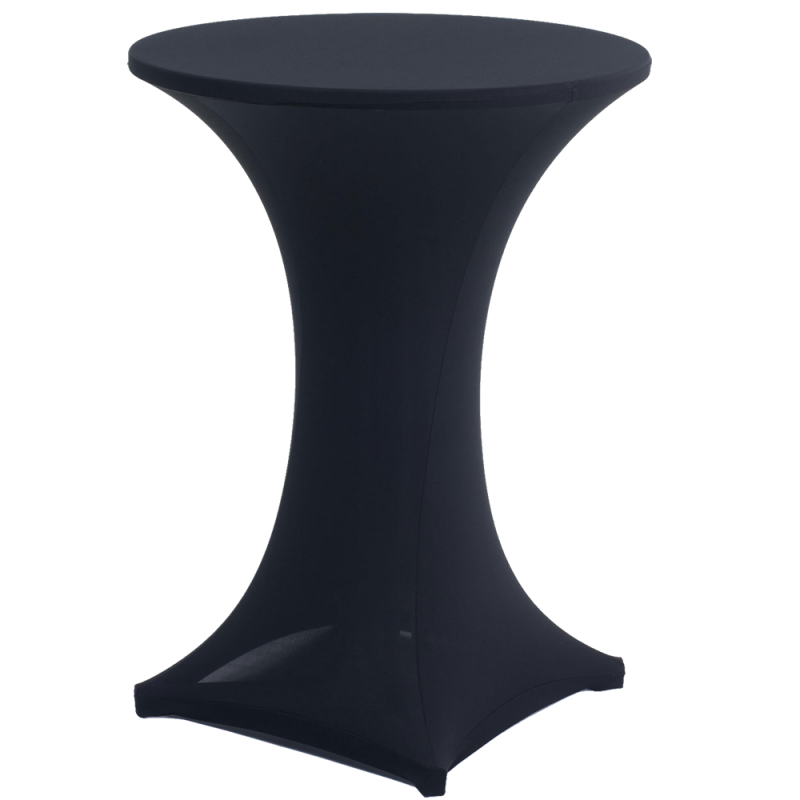 Cocktail Bistro Table - Lycra Cover Black