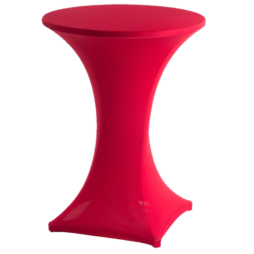 Table Cocktail Bistro - Nappe Lycra Rouge