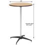 Cocktail Bistro Table - Lycra Cover White