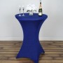 Table Cocktail Bistro - Nappe Lycra Bleu Royale