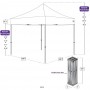 Pop-Up Canopy Tent 10x10 White