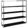 Chrome BackBar Shelves - Black
