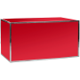 Gala Plexi Bar 6ft. Red-Chrome