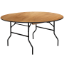 Table Ronde Pliante en Bois 60’