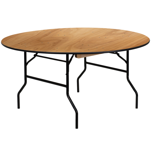 Table Ronde Pliante en Bois 60’