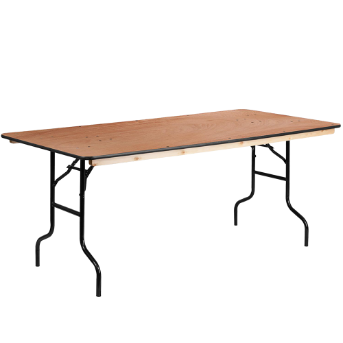 Table Rectangulaire Pliante en Bois 6’