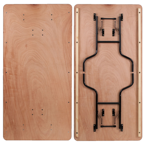 Folding Wood Rectangle Table 6’