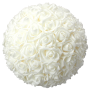 Flower Ball - Off White Roses