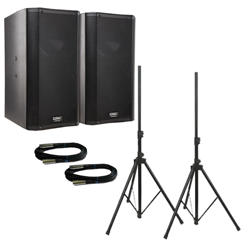 QSC K8 Powered PA Speaker Set