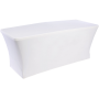 Nappe de Table en Spandex Extensible - 6’ Rectangle Blanc