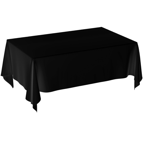 Nappe - Polyester Rectangle Noir