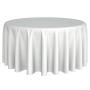 Nappe - Polyester Ronde Blanc