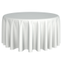 Tablecloth - Polyester Round White