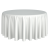 Nappe - Polyester Ronde Blanc