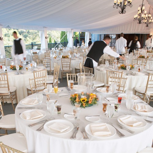 Tablecloth - Polyester Round White