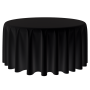 Nappe - Polyester Ronde Noir