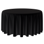Tablecloth - Polyester Round Black