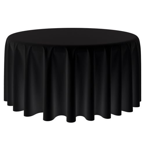 Nappe - Polyester Ronde Noir