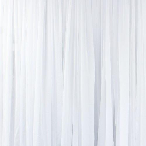 Pipe & Drape - White Sheer Draping