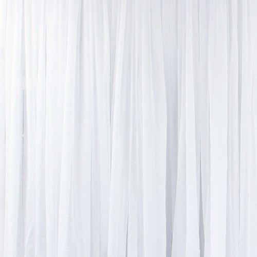 Pipe & Drape - White Sheer Draping