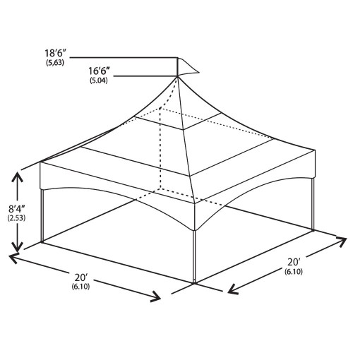 Tent - Peak Marquee 20’ x 20’