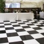 Laminated Dance Floor - Black 3’ x 3’