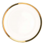 Glass Charger Plate - 13" Gold Border