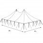 Peak Pole 40’ x 60' Tent - White