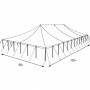 Peak Pole 60’ x 120' Tent